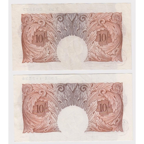 71 - Catterns & O'Brien 10 Shillings (2), Catterns issued 1930 LAST SERIES prefix K20 004977 (B223) VF, O... 