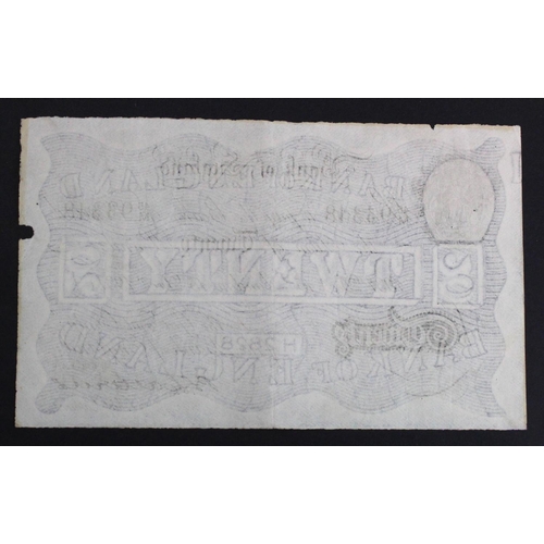 76 - Catterns 20 Pounds BERNHARD note dated 15th December 1931, serial 45/M 93348 (B230 for type) WW2 Ope... 