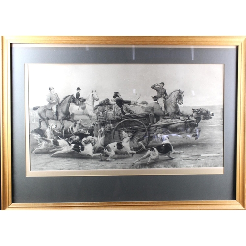 775 - After Alfred Strutt. The Run Of The Season. Photogravure. Signed in pencil, lower left (behind mount... 