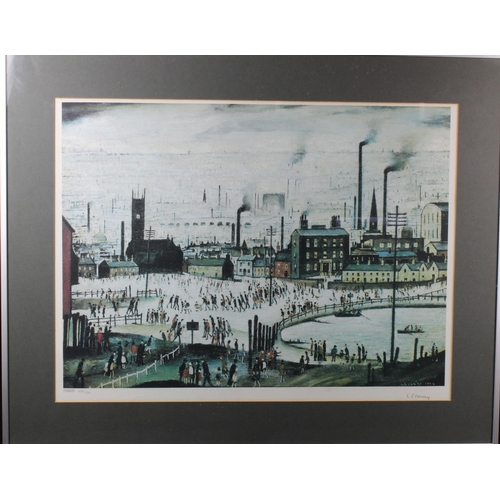 816 - Laurence Stephen Lowry R.A. (British, 1887-1976). An Industrial Town. Signed limited edition off-set... 