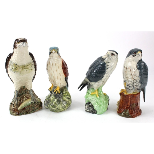 895 - Four Royal Doulton Whyte & Mackay Scotch Whiskey figures. Peregrine Falcon, Merlin, Kestrel & Osprey... 