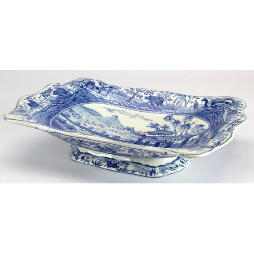 993 - Transfer Ware Interest- A Spode blue and white transfer ware Caramanian pattern 'City of Corinth' fo... 