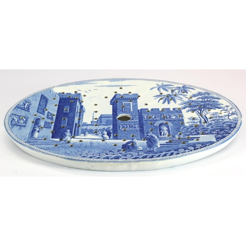 994 - Transfer Ware Interest- A Spode blue and white transfer ware Caramanian pattern 'The Castle of Boudr... 