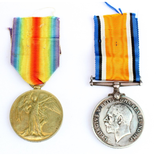 1110 - BWM & Victory Medal to S-5713 Pte A Harley Sea Highrs. (missing a 1915 Star).  (2)