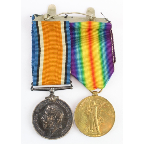 1111 - BWM & Victory Medal to T4-172999 Pte A J Abbott ASC.  (2)