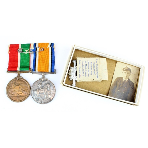 1119 - BWM and Mercantile Marine Medal mounted as worn to Adolphus C(laude) Poole. Born Newport 1899. With ... 