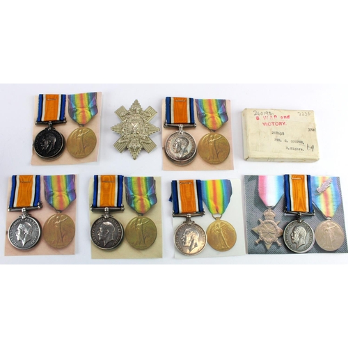 1130 - BWM's - 238016 Pte T Hope R.Highrs 4/5th Bn POW 24/3/1918. 3461 Cpl W S Moodie R.Highrs 1st/10th/4/5... 