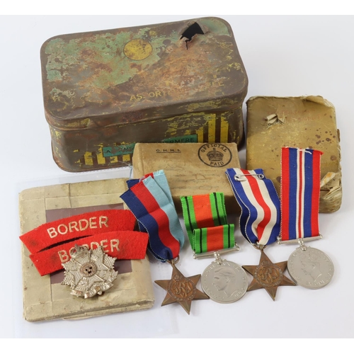 1631 - WW2 very interesting Normandy group to 3600226 Pte Roy Nelson Beetham Border Regt, comes with 1939-4... 