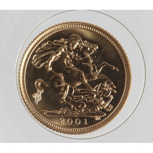 1651 - Half Sovereign 2001 BU still sealed