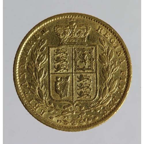 1665 - Sovereign 1853 WW raised, F/GF