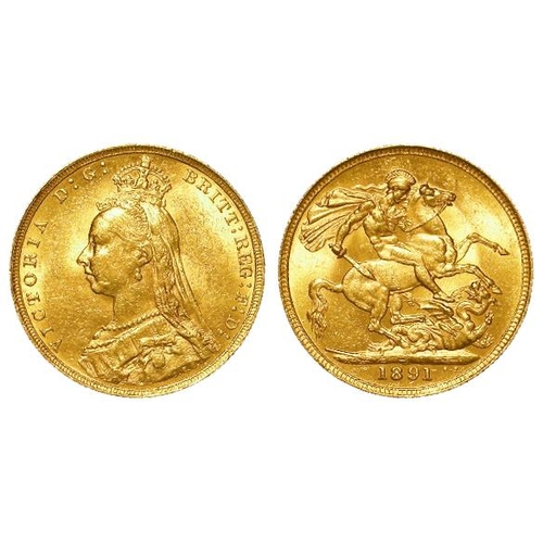 1698 - Sovereign 1891 EF, with a modern case.