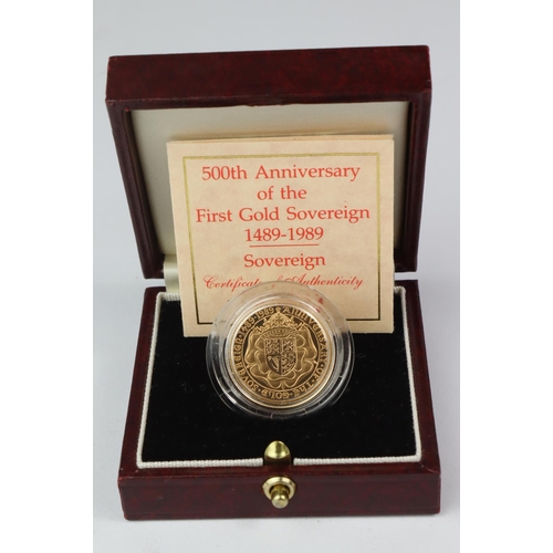 1721 - Sovereign 1989 Proof FDC boxed as issued (scarce)