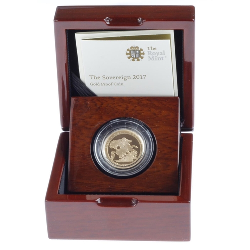 1733 - Sovereign 2017 Proof FDC boxed as issued