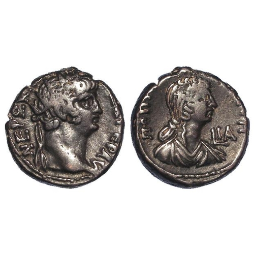 2196 - Roman Provincial Egypt, Alexandrian billon Tetradrachm of Nero and Poppea, dated year 11 (64-65AD), ... 