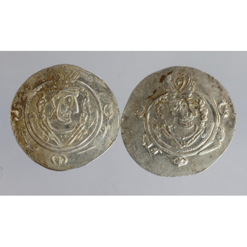 2204 - Taberistan (2) silver Hemidrachm (Dirham) 25mm, 780-793 AD, Abbasid Governors, GEF