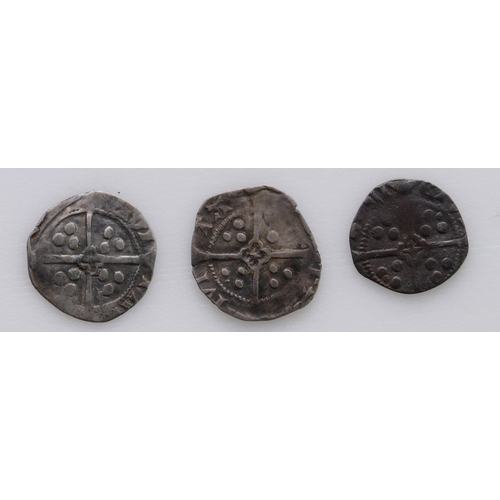 2209 - York Mint Pennies (3): Henry VI Archbishop William Booth, S.1940 irregular aF; similar clipped aF; a... 