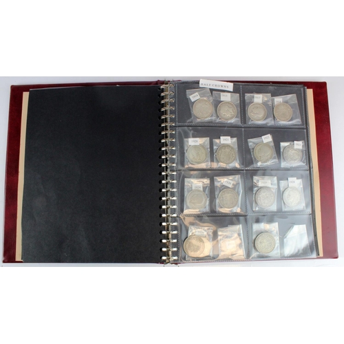 2279 - GB Coin Collection in an album, 19th-20thC including silver up to Crowns.