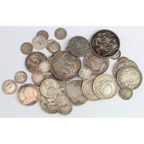 2343 - GB Pre-1920 Silver Coins 242.2g