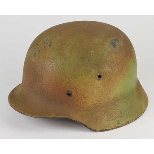 587 - German M35 Helmet Marked ET-64 for the Eisenhuettenwerke Thale A.G. Thale / Har Germany. Serial numb... 