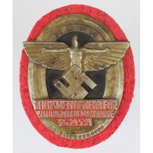 593 - German N.S.K.K 1939 rally badge.