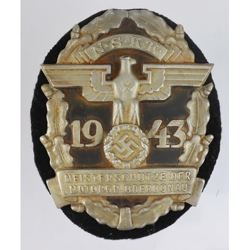 594 - German N.S.K.K 1943 rally badge.