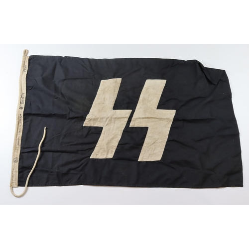 598 - German Nazi 1939 Berlin SS flag approx. size 2x3 foot.