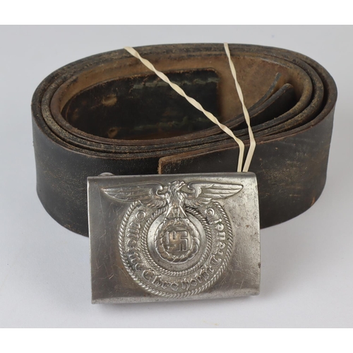 618 - German Nazi belt and buckle SS.