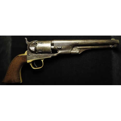 64 - Colt M1861 .36 Calibre Navy Revolver, SN:21936 (matching) made in 1864 during the Civil War. Round b... 