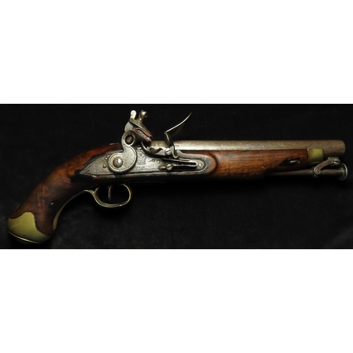 94 - Flintlock New Land Pistol with a plain New Land lock, barrel 9