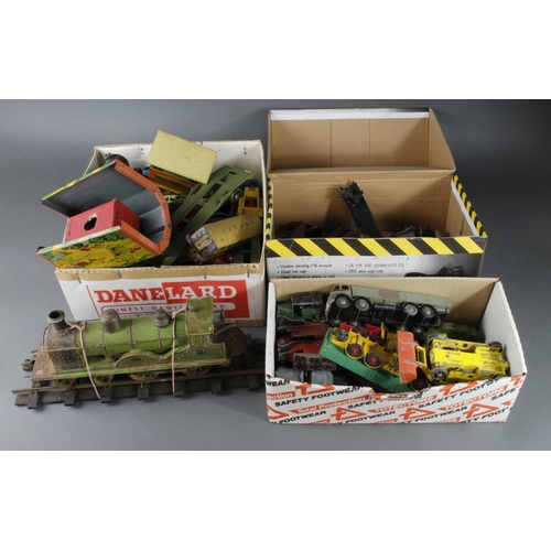 65 - Diecast & railway interest. A large collection of diecast and railway interest, including Dinky, Bri... 