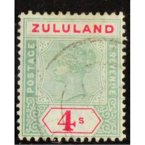 437 - Zululand QV 4s stamp, SG.27, very fine used, cat £225