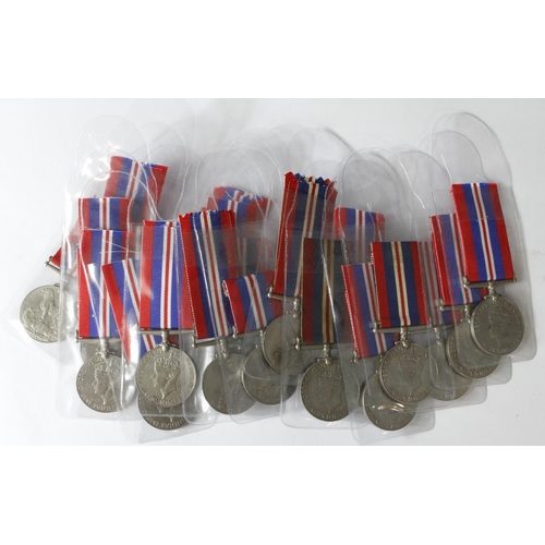 1133 - WW2 War Medals with ribbons. (20)