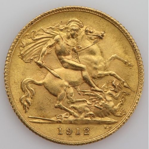 1186 - Half Sovereign 1912 EF/nEF