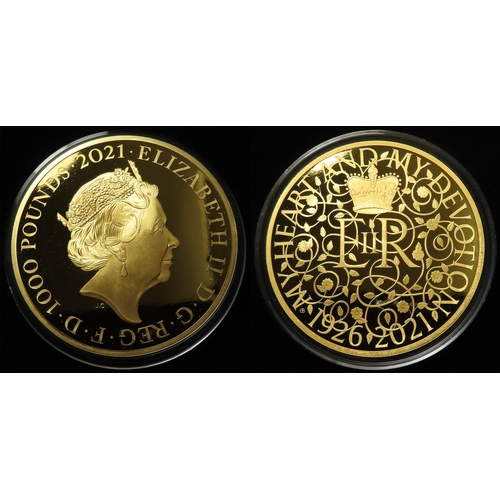 1200 - One Thousand Pounds 2021 (1Kg) gold proof 