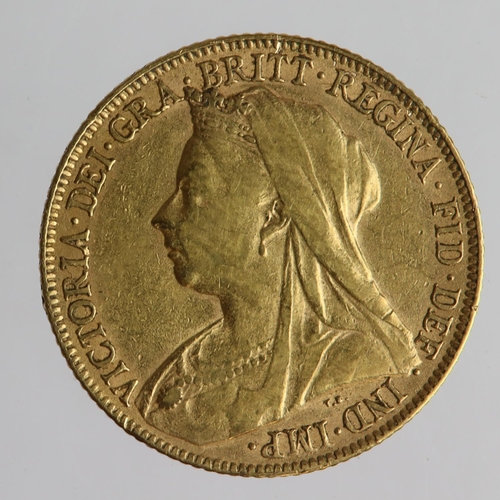 1223 - Sovereign 1899 cleaned aVF