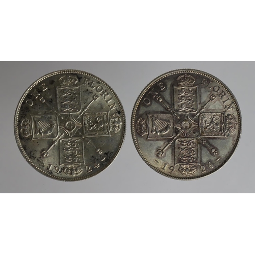 1374 - Florins (2): 1924 EF, and 1926 aEF