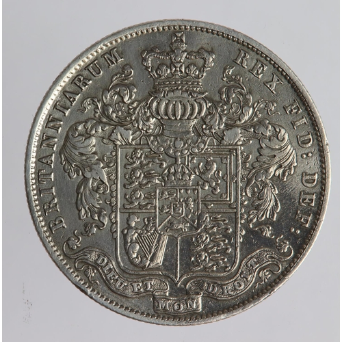 1395 - Halfcrown 1826, S.3809, cleaned VF