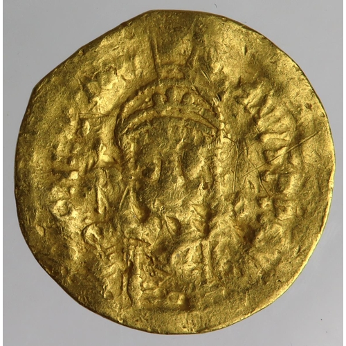 1669 - Byzantine gold Solidus of Justin II, 565-578 AD, 4.22g, Fair.