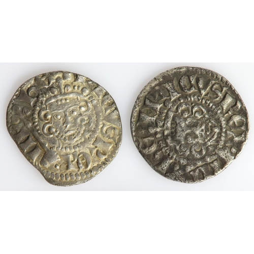 1690 - Henry III Long Cross silver Pennies (2): Class 5a2, London mint, Henri moneyer, 1.35g, S.1367A, VF o... 