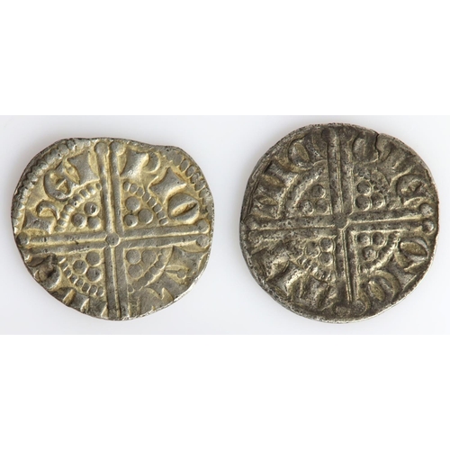 1690 - Henry III Long Cross silver Pennies (2): Class 5a2, London mint, Henri moneyer, 1.35g, S.1367A, VF o... 