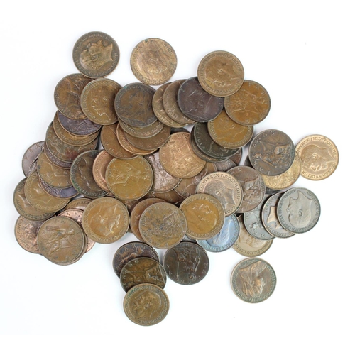 1832 - GB Farthings (76) 18th-20thC mostly bronze, mixed grade including high grade.