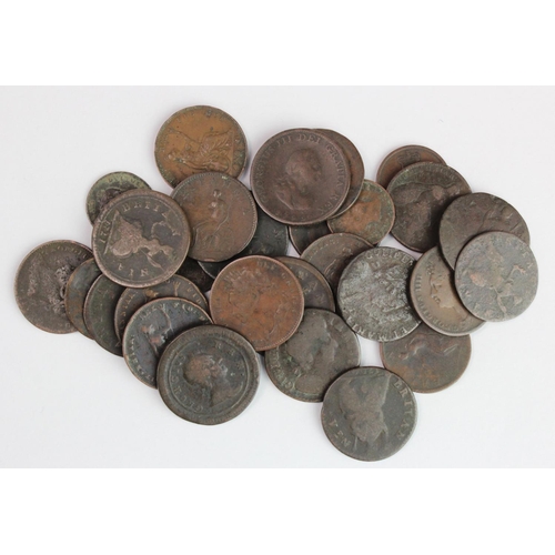 1835 - GB Farthings and Fractions (29) 17th-19thC assortment, mixed grade from circulation.