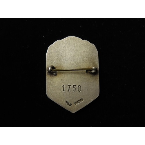 2201 - Nursing Interest: General Hospital Nottingham 1957 hallmarked, enamelled silver badge 44mm.