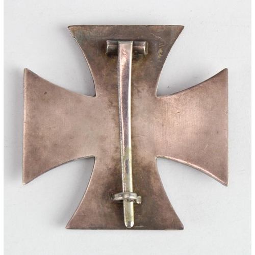 328 - German Nazi Iron Cross 1st Class, maker marked '20'.