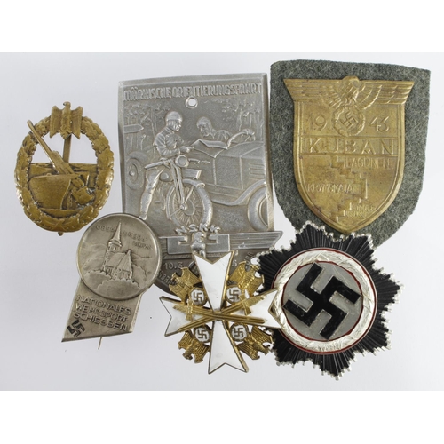 483 - German WW2 medals and badges (some copies) etc.