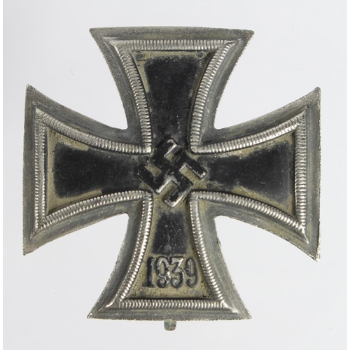 487 - German WW2 private purchase Iron Cross 1st class solid construction, some age wear.