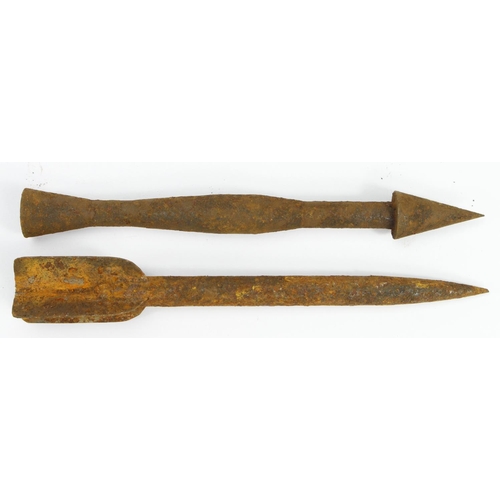 506 - WW1 German flechette darts, two different patterns.