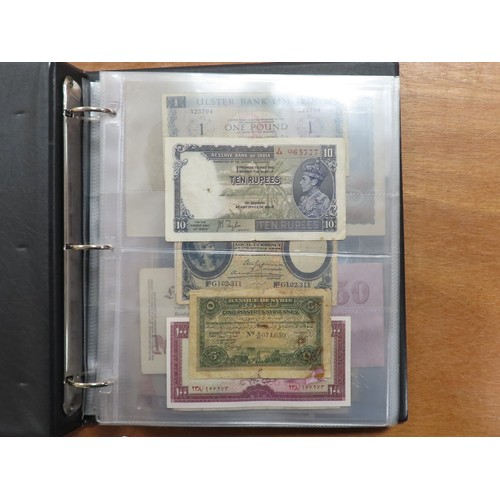 1198 - World (125), a collection in album including Syria 5 Piastres dated 1919, King George VI portraits, ... 