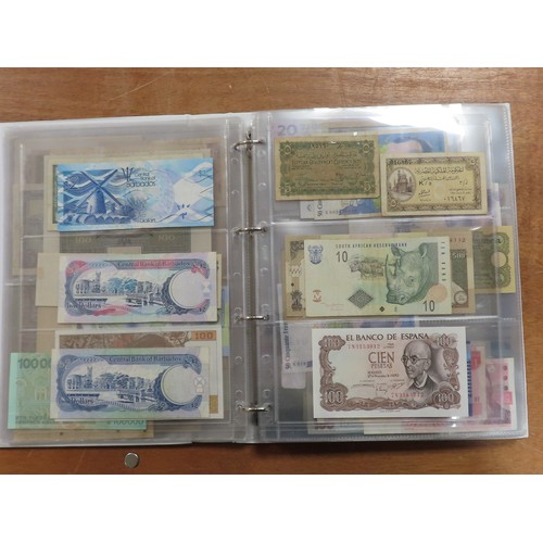 1206 - World (198), a collection in album including East African Currency Board, Tahiti, Malta, Egypt, Tuni... 