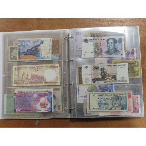 1206 - World (198), a collection in album including East African Currency Board, Tahiti, Malta, Egypt, Tuni... 